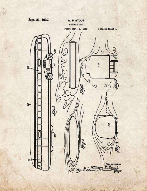 Patent Blueprint 1473 1 12 A4 Photo Print