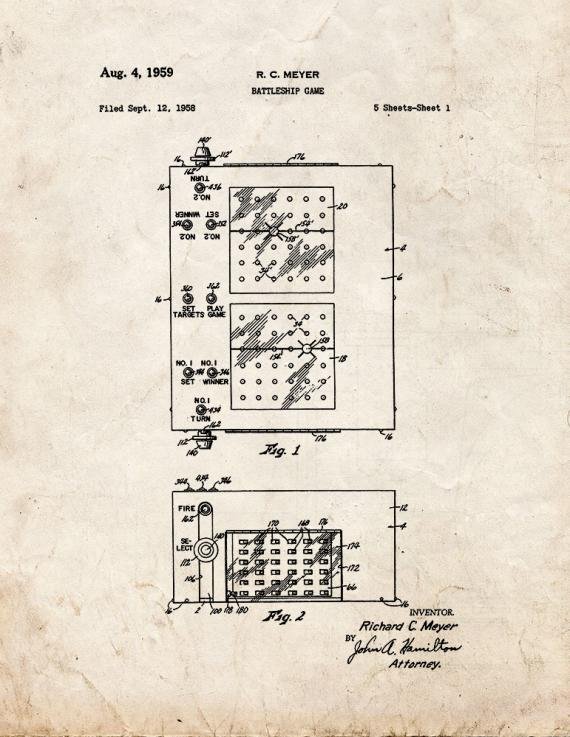 Patent Blueprint 1477 1 12 A4 Photo Print
