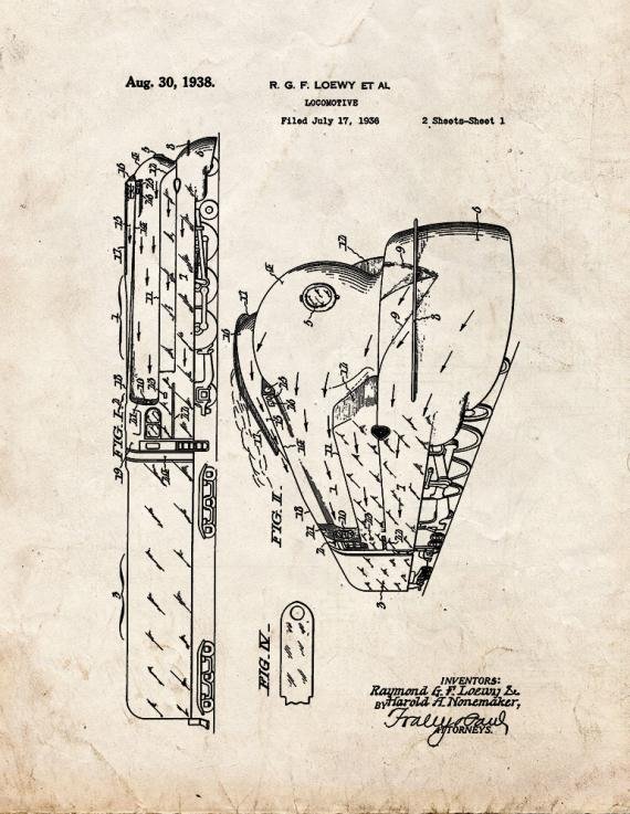 Patent Blueprint 1490 1 12 A4 Photo Print