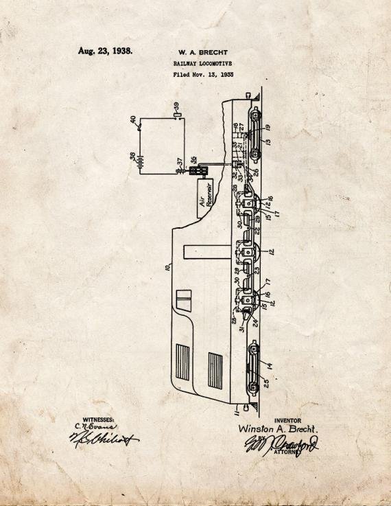 Patent Blueprint 1491 1 12 A4 Photo Print