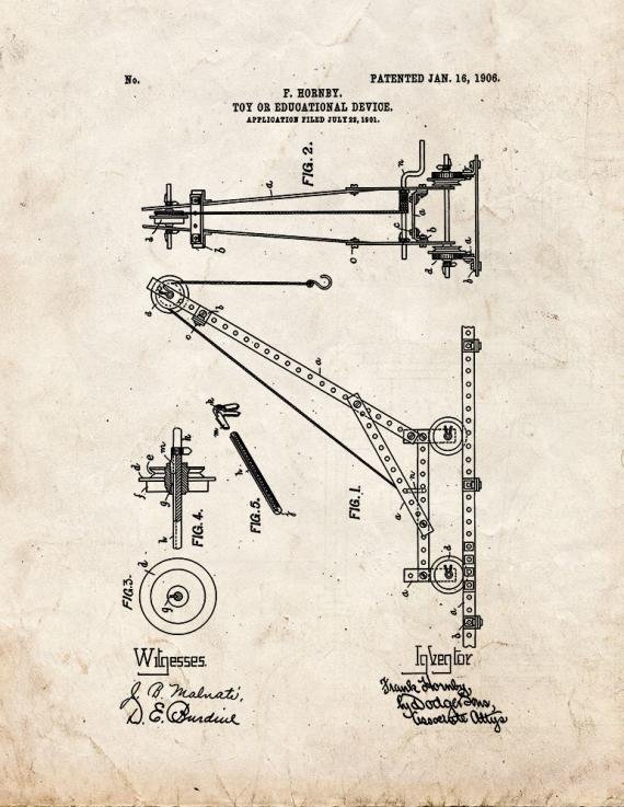Patent Blueprint 1493 1 12 A4 Photo Print