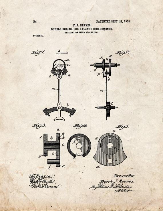 Patent Blueprint 1494 1 12 A4 Photo Print