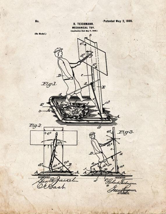 Patent Blueprint 1496 1 12 A4 Photo Print