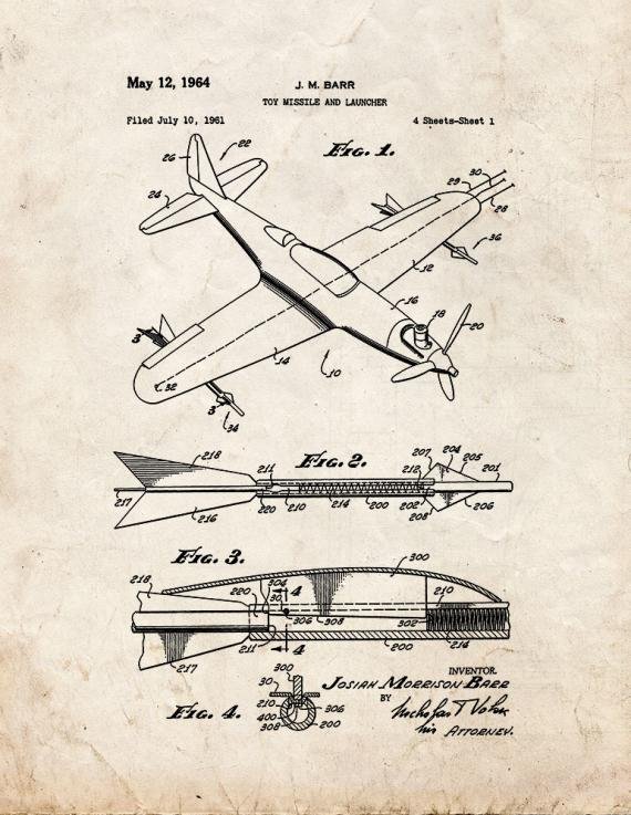 Patent Blueprint 1500 1 12 A4 Photo Print