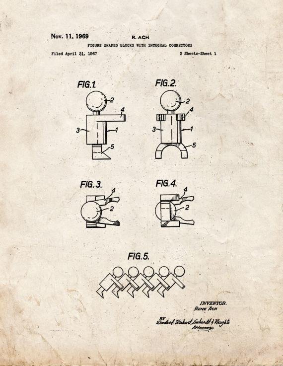 Patent Blueprint 1506 1 12 A4 Photo Print