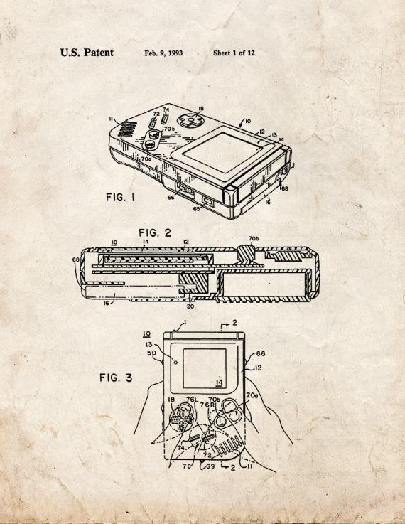 Patent Blueprint 1519 2 12 A4 Photo Print