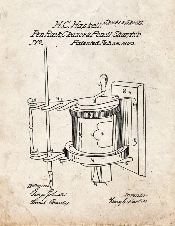 Patent Blueprint 1521 1 12 A4 Photo Print