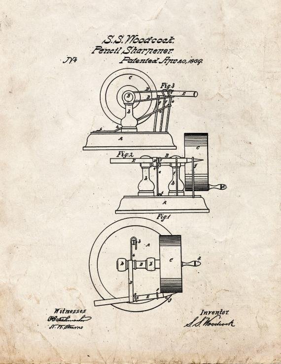 Patent Blueprint 1523 1 12 A4 Photo Print