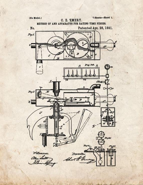 Patent Blueprint 1527 1 12 A4 Photo Print