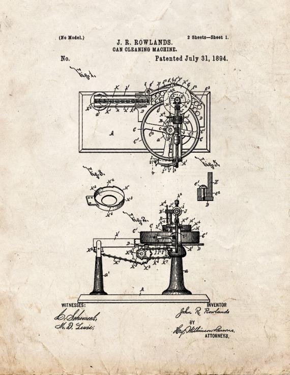 Patent Blueprint 1528 1 12 A4 Photo Print