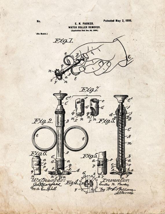 Patent Blueprint 1529 1 12 A4 Photo Print