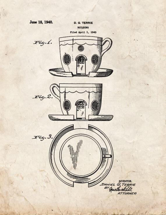 Patent Blueprint 1538 1 12 A4 Photo Print