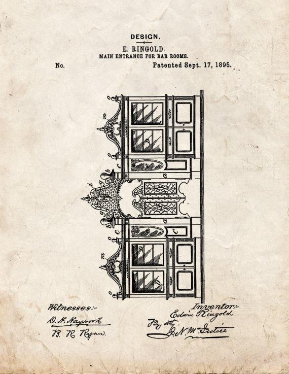 Patent Blueprint 1555 1 12 A4 Photo Print