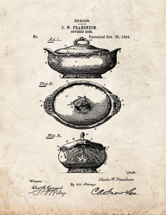 Patent Blueprint 1563 1 12 A4 Photo Print