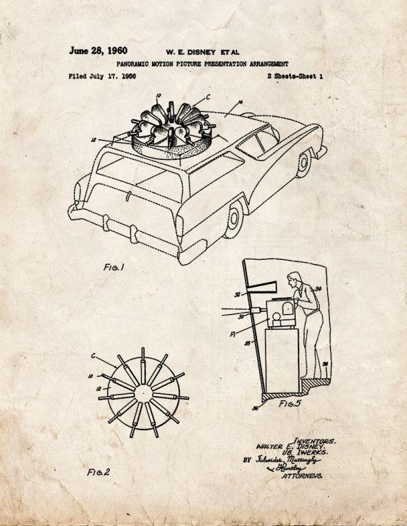 Patent Blueprint 1579 1 12 A4 Photo Print