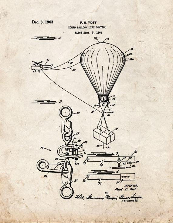Patent Blueprint 1584 1 12 A4 Photo Print