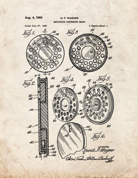 Patent Blueprint 1585 1 12 A4 Photo Print