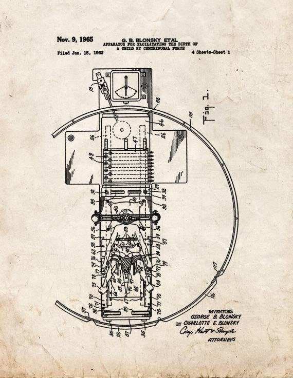 Patent Blueprint 1588 1 12 A4 Photo Print