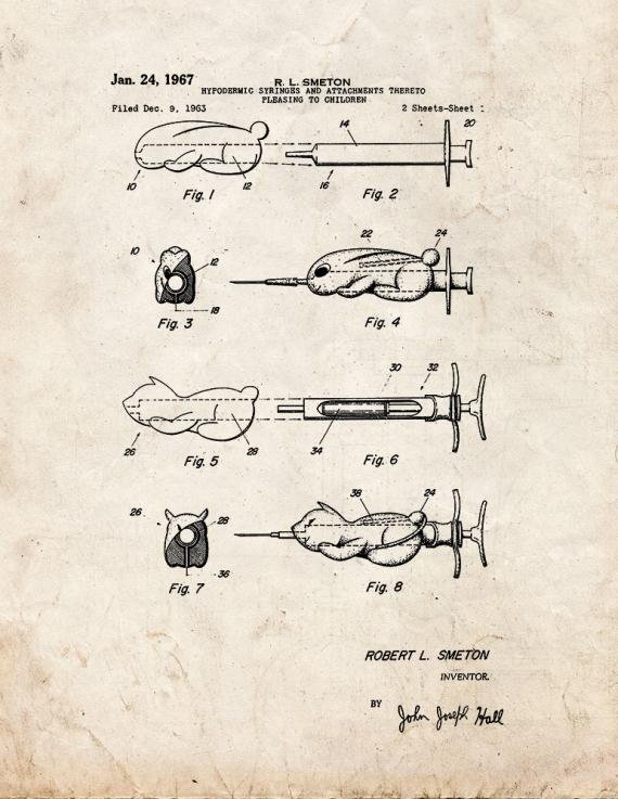 Patent Blueprint 1589 1 12 A4 Photo Print