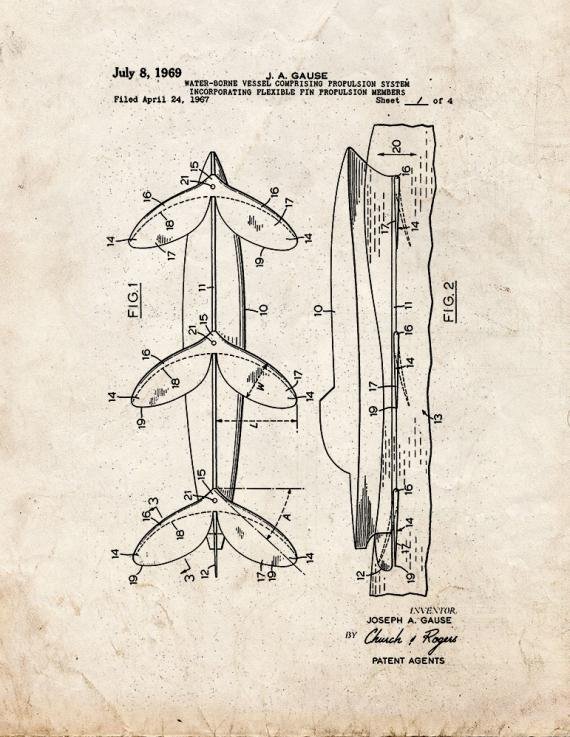 Patent Blueprint 1591 1 12 A4 Photo Print