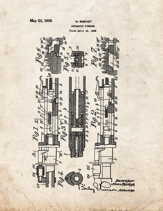 Patent Blueprint 1600 1 12 A4 Photo Print