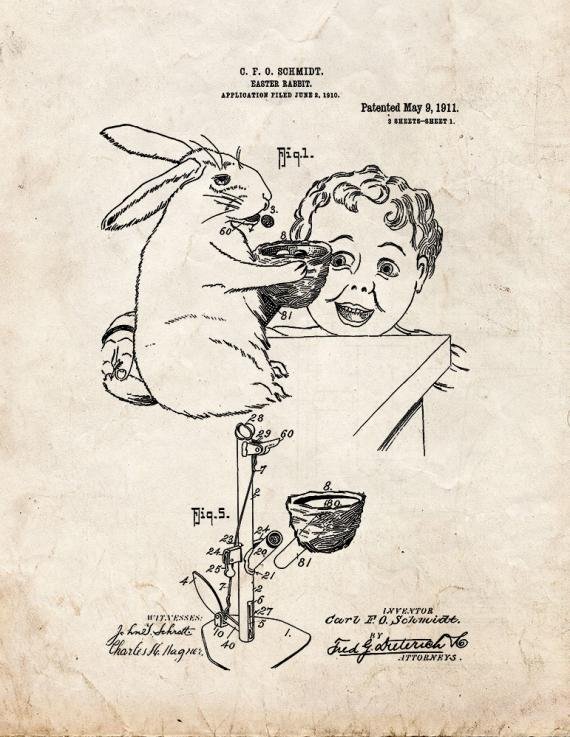 Patent Blueprint 1611 1 12 A4 Photo Print