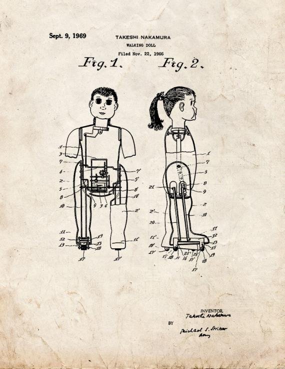 Patent Blueprint 1616 1 12 A4 Photo Print