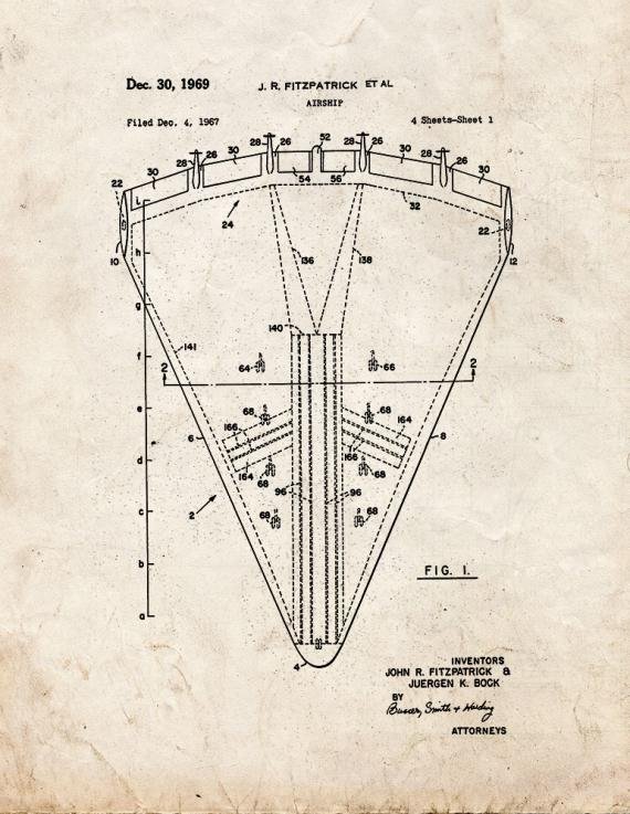 Patent Blueprint 1617 1 12 A4 Photo Print