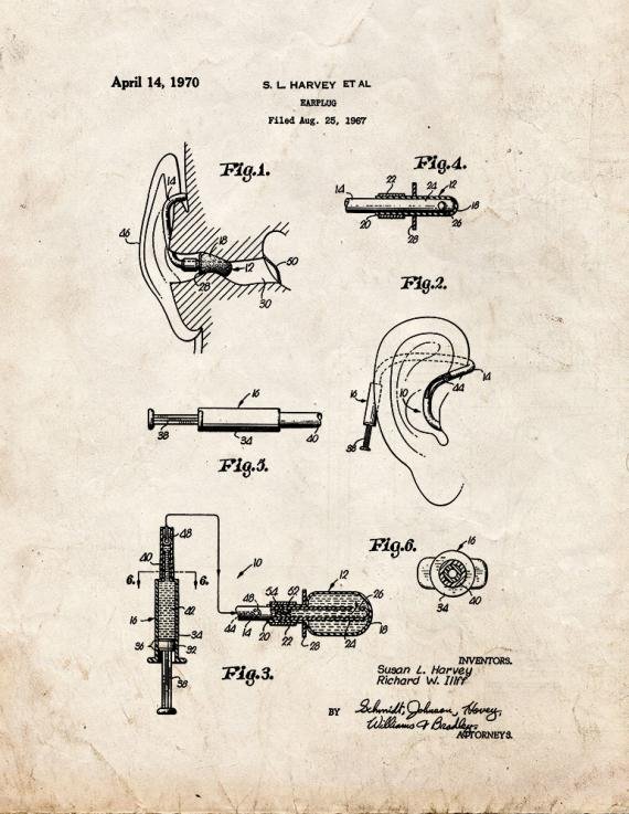 Patent Blueprint 1618 1 12 A4 Photo Print