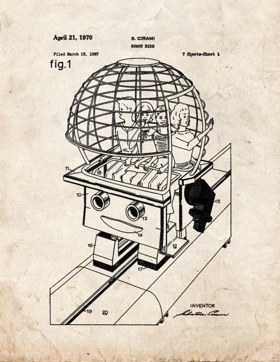 Patent Blueprint 1619 1 12 A4 Photo Print