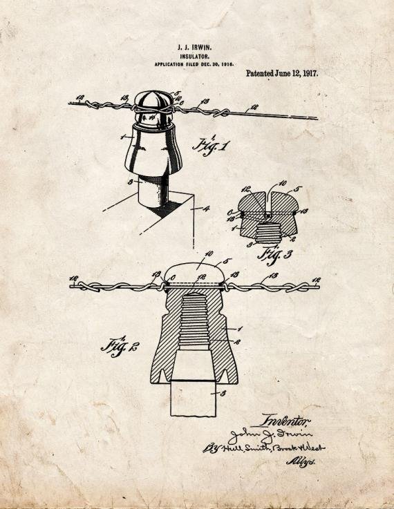 Patent Blueprint 1631 1 12 A4 Photo Print