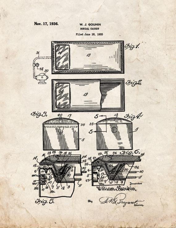 Patent Blueprint 1636 1 12 A4 Photo Print