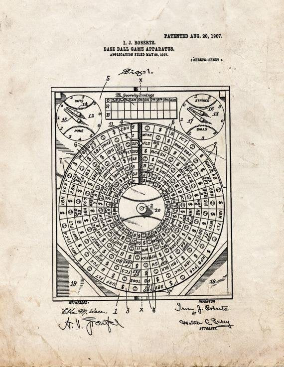 Patent Blueprint 1639 1 12 A4 Photo Print