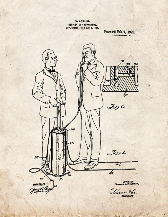Patent Blueprint 1645 1 12 A4 Photo Print