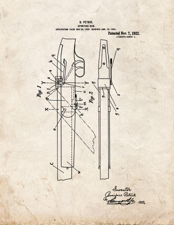 Patent Blueprint 1646 1 12 A4 Photo Print