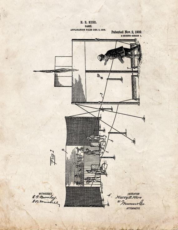Patent Blueprint 1652 1 12 A4 Photo Print