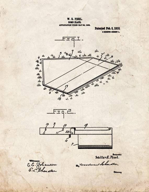 Patent Blueprint 1653 1 12 A4 Photo Print