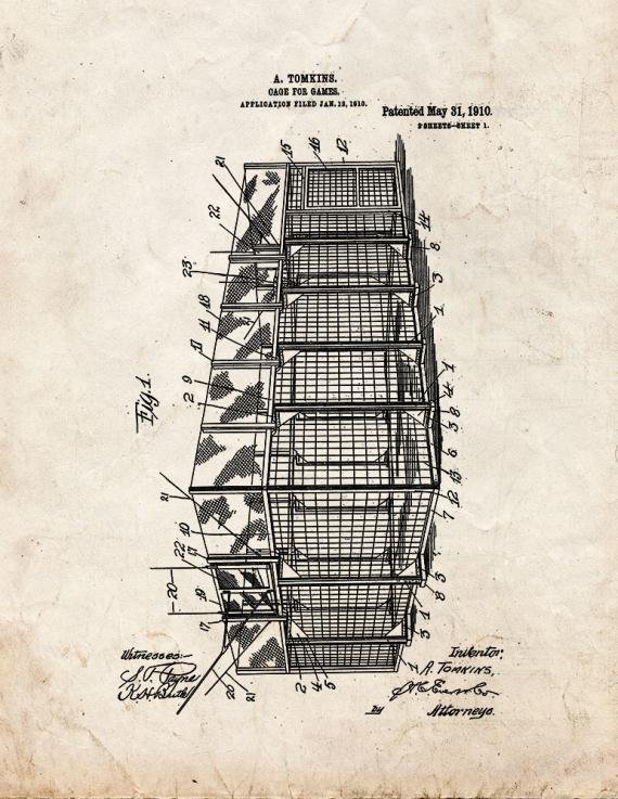 Patent Blueprint 1654 1 12 A4 Photo Print
