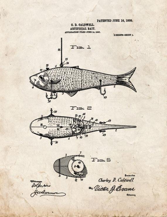 Patent Blueprint 166 1 12 A4 Photo Print