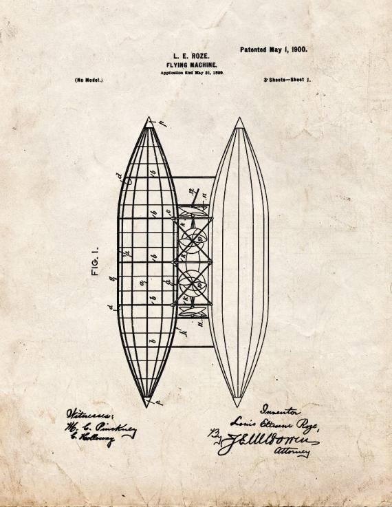 Patent Blueprint 1661 1 12 A4 Photo Print