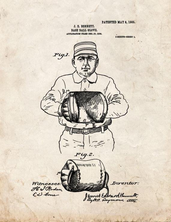 Patent Blueprint 1664 1 12 A4 Photo Print