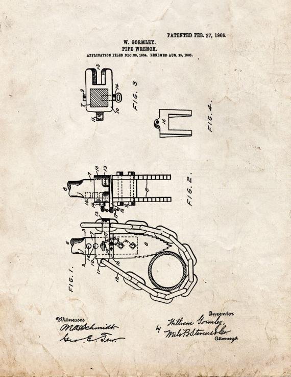 Patent Blueprint 1665 1 12 A4 Photo Print