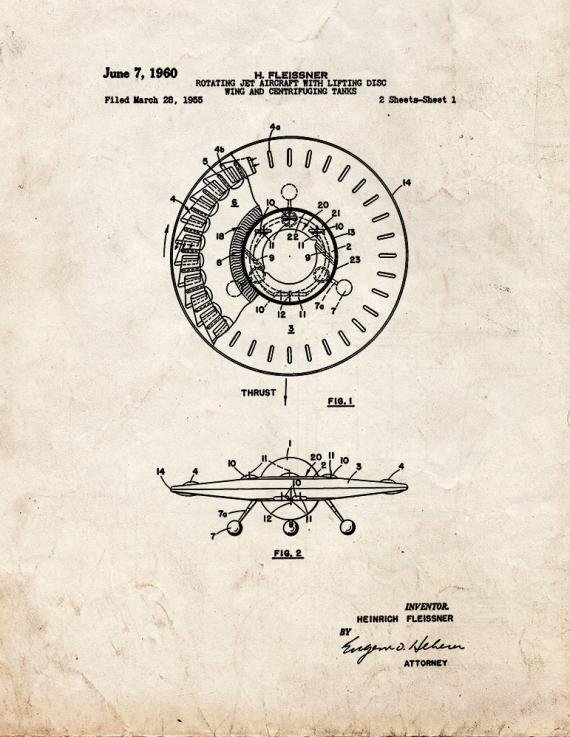 Patent Blueprint 1669 1 12 A4 Photo Print