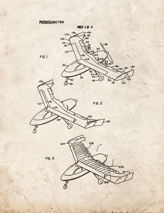 Patent Blueprint 1671 2 12 A4 Photo Print