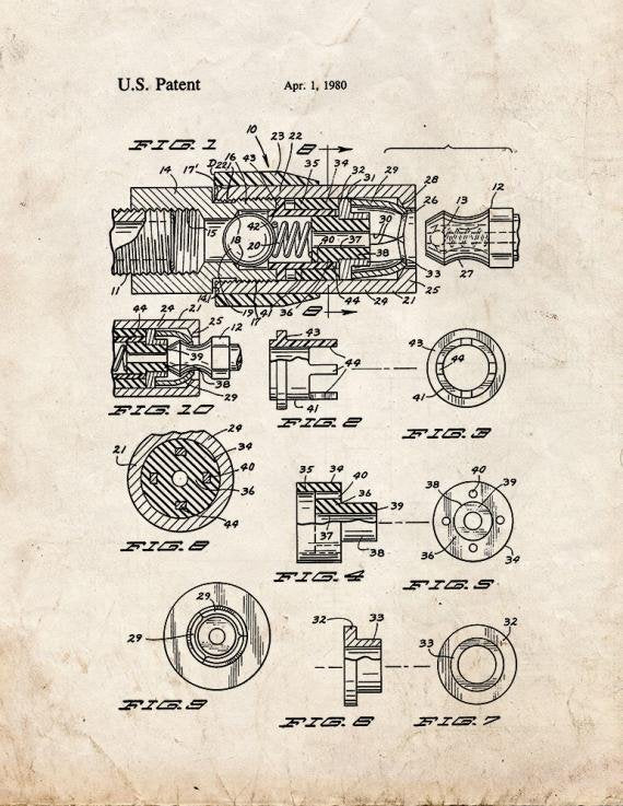Patent Blueprint 1677 2 12 A4 Photo Print