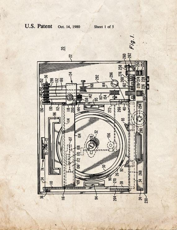 Patent Blueprint 1679 2 12 A4 Photo Print