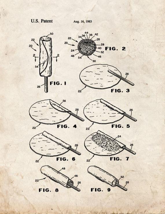 Patent Blueprint 1681 2 12 A4 Photo Print