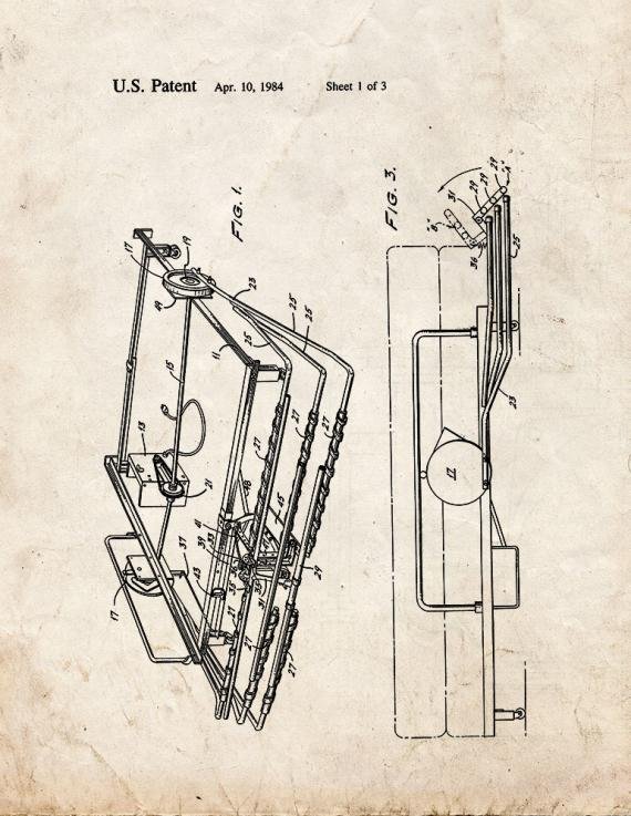 Patent Blueprint 1682 2 12 A4 Photo Print