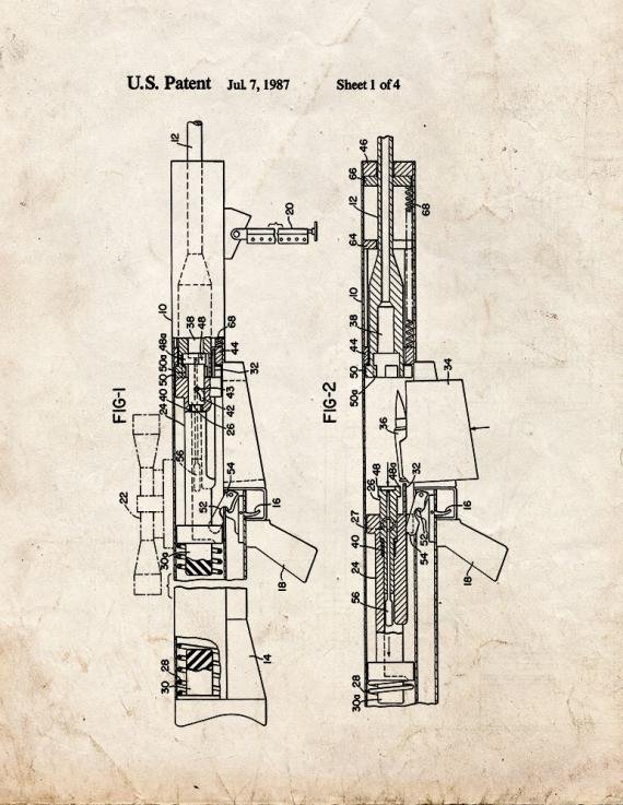 Patent Blueprint 1683 2 12 A4 Photo Print