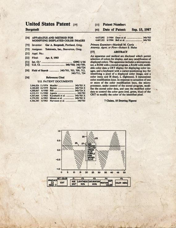 Patent Blueprint 1684 1 12 A4 Photo Print